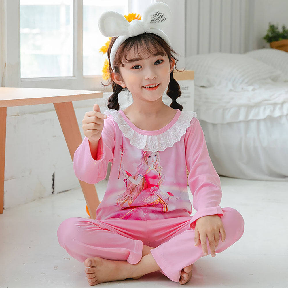 공주님 프릴 잠옷세트 순면 홈웨어세트  Q1102171