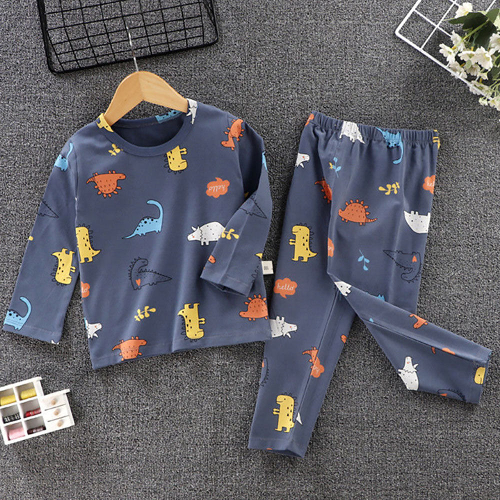 공룡 순면 실내복세트 기린 사자 캐릭터 내복  Q1102175