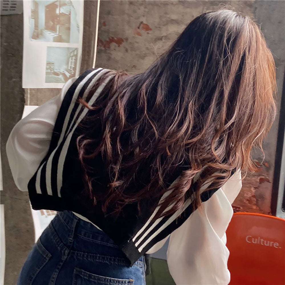 스트라이프 숄가디건 숄 머플러   Q1110411