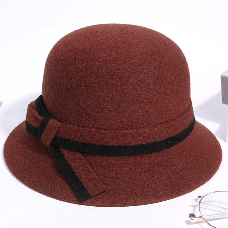 모직 벙거지모자 여성 버킷햇 방한 모자 효도선물  M1112001