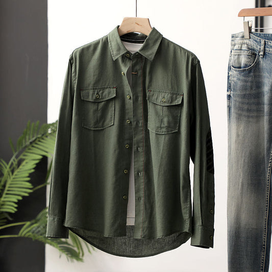 전술 남방 남성 카고 얇은 셔츠 캐주얼  D2032805