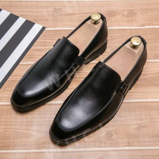 WD2052719 백구두 천연가죽 신사 가죽구두 블랙