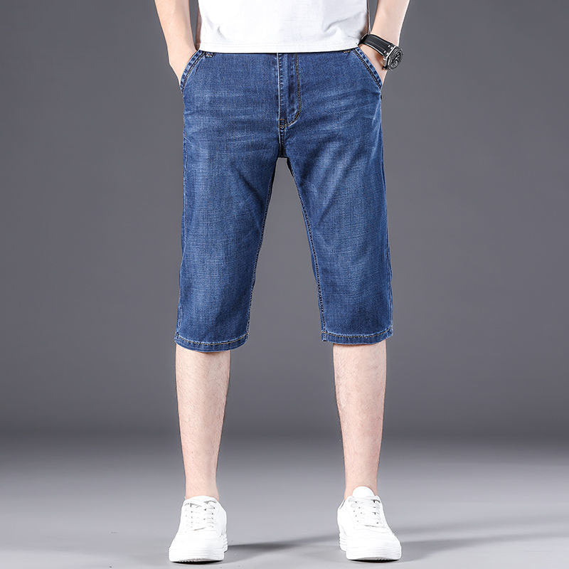 청데님 7부 바지 남성 캐주얼 팬츠 빅사이즈 Q2062006