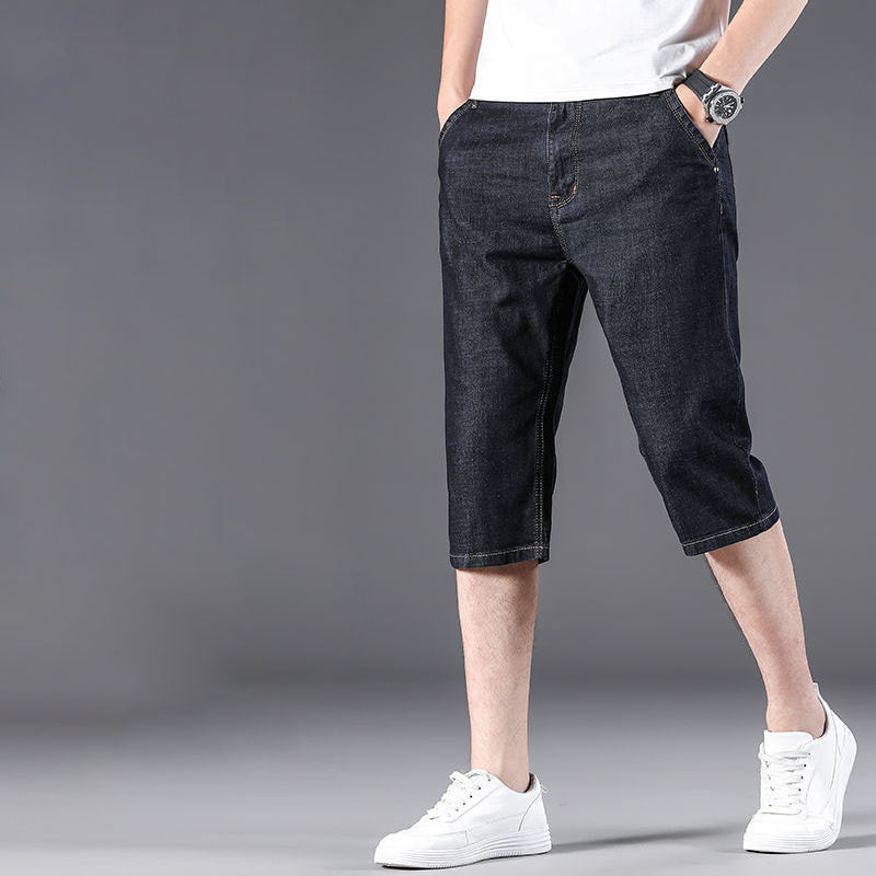 청데님 7부 바지 남성 캐주얼 팬츠 빅사이즈 Q2062006