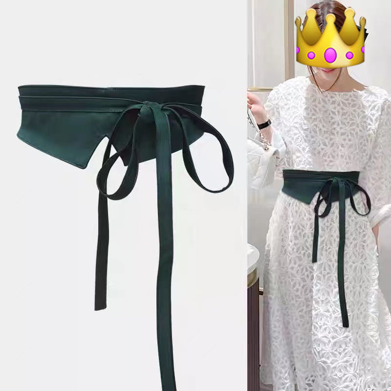 여성 패션 벨트 와이드 끈 허리띠 원피스  Q2070404
