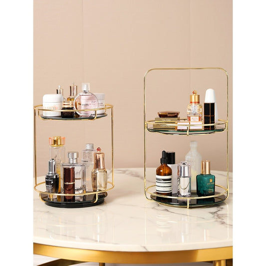 회전 화장품 보관 랙  스킨 케어  데스크탑 진열대  WY2070820