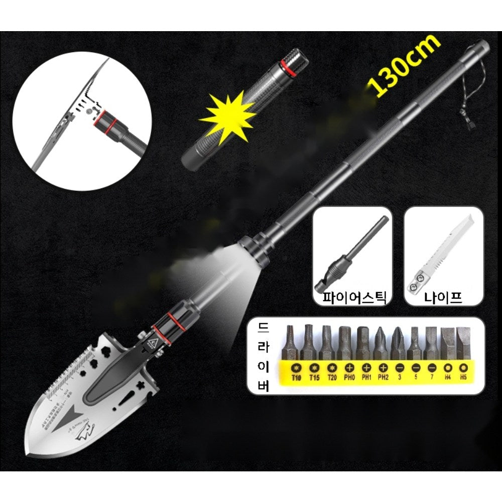 야전삽 캠핑용품잡화 차박 접이식 멀티 캠핑공구 서바이벌 WH2071402