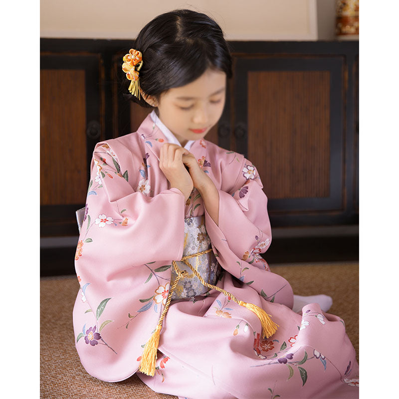 기모노 나가주반 오비 아도 테마의류 코스튬 의상  Q2081008