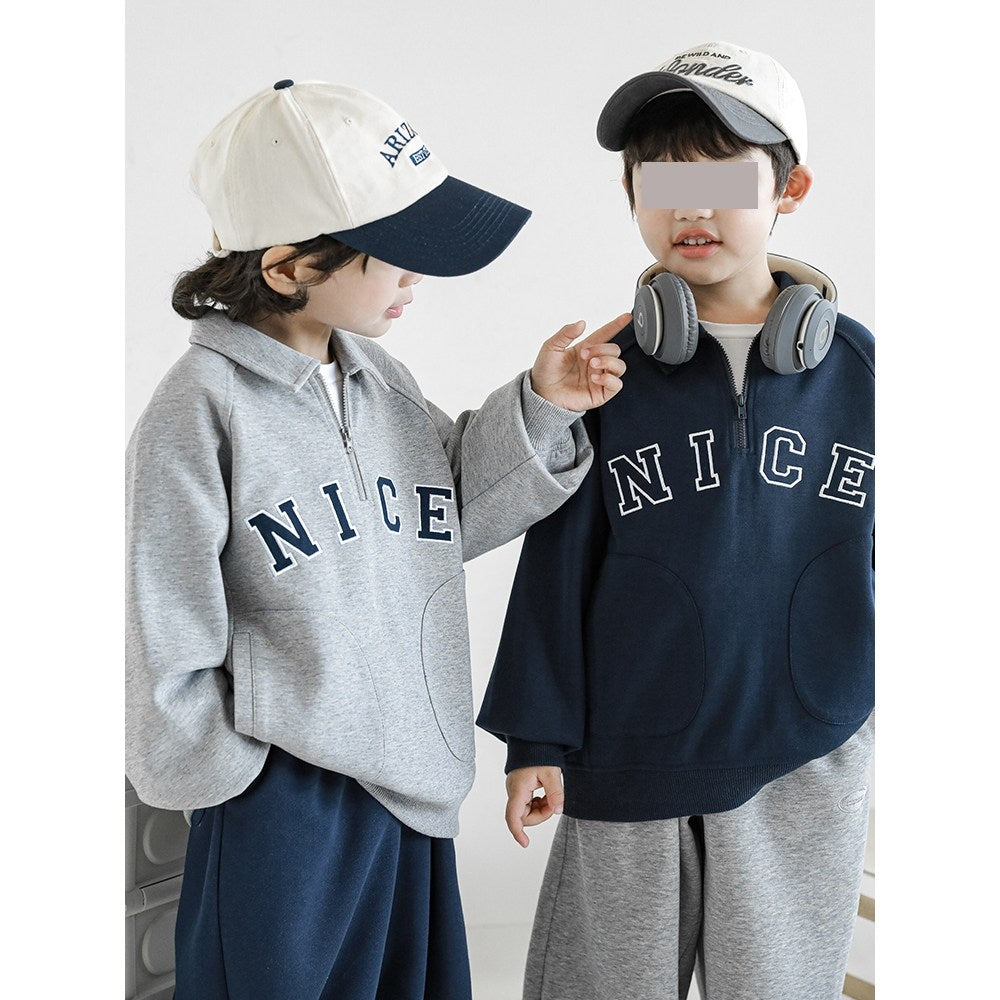 남아 카라넥 긴팔티 반집업 맨투맨  WW081808