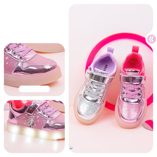 LED 단화 여아 블링블링 운동화 라이팅  등원룩 슈즈 Q2082620