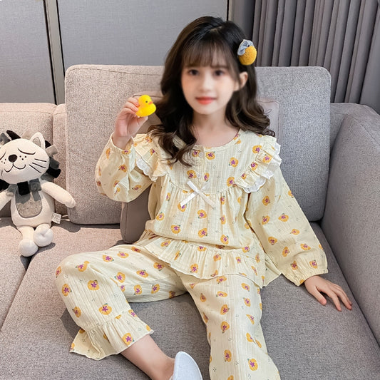 어린이동물 초등학생 아기봄내복 아동잠옷 실내복 BQ2092118