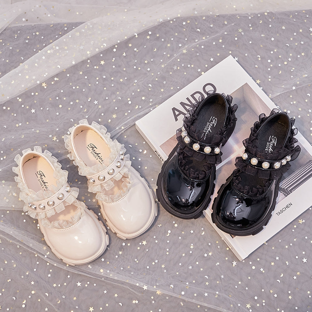 방한 공주 여아로퍼  구두 단화 레이스 BQ2092248