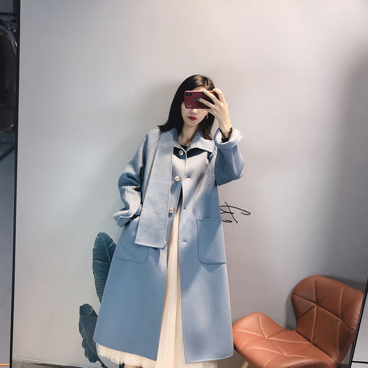 Q1111203 여성캐시미어코트 핑크 블루