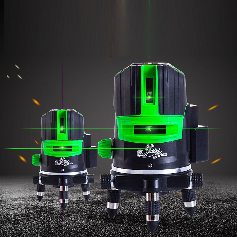 4IN1 레이저수평기 다방향 라인 Q1093001  측량기 전자식 레벨기 그린