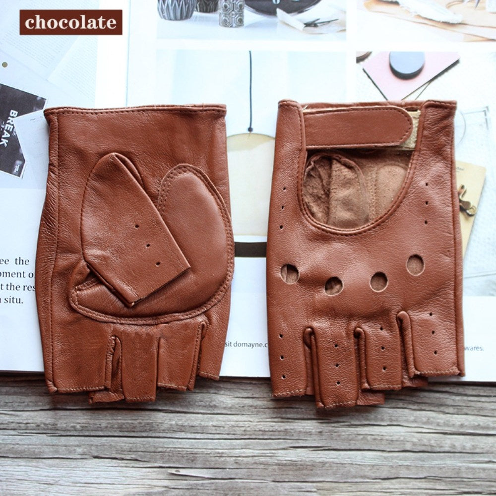 가죽 반장갑 승마장갑 라이딩 바이크 레드  BW2100801