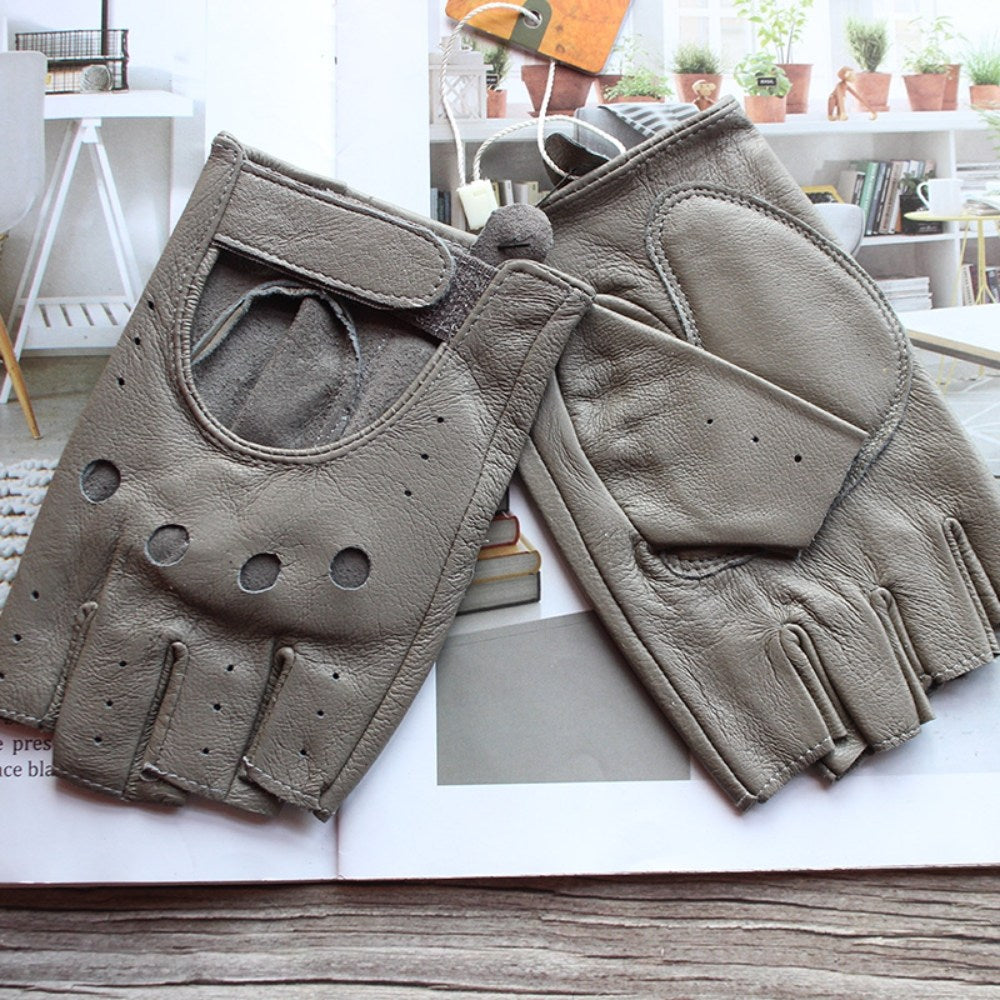 가죽 반장갑 승마장갑 라이딩 바이크 레드  BW2100801