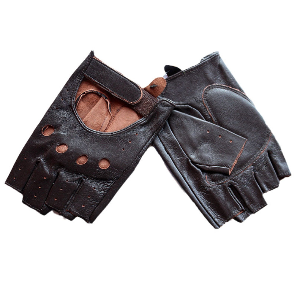 가죽 반장갑 승마장갑 라이딩 바이크 레드  BW2100801