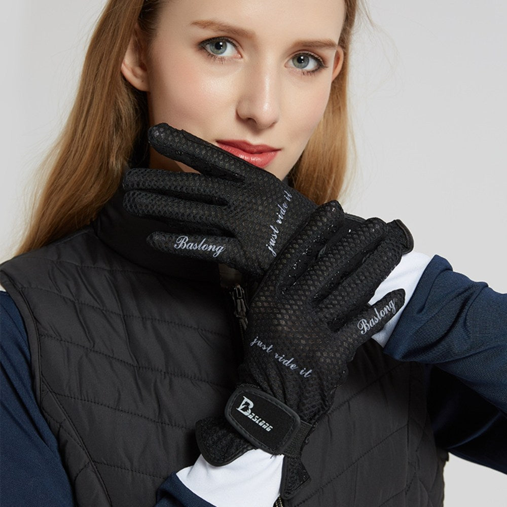 승마장갑 승마용품 미끄럼방지 통기성 화이트 스마트폰 터치 BW2100809