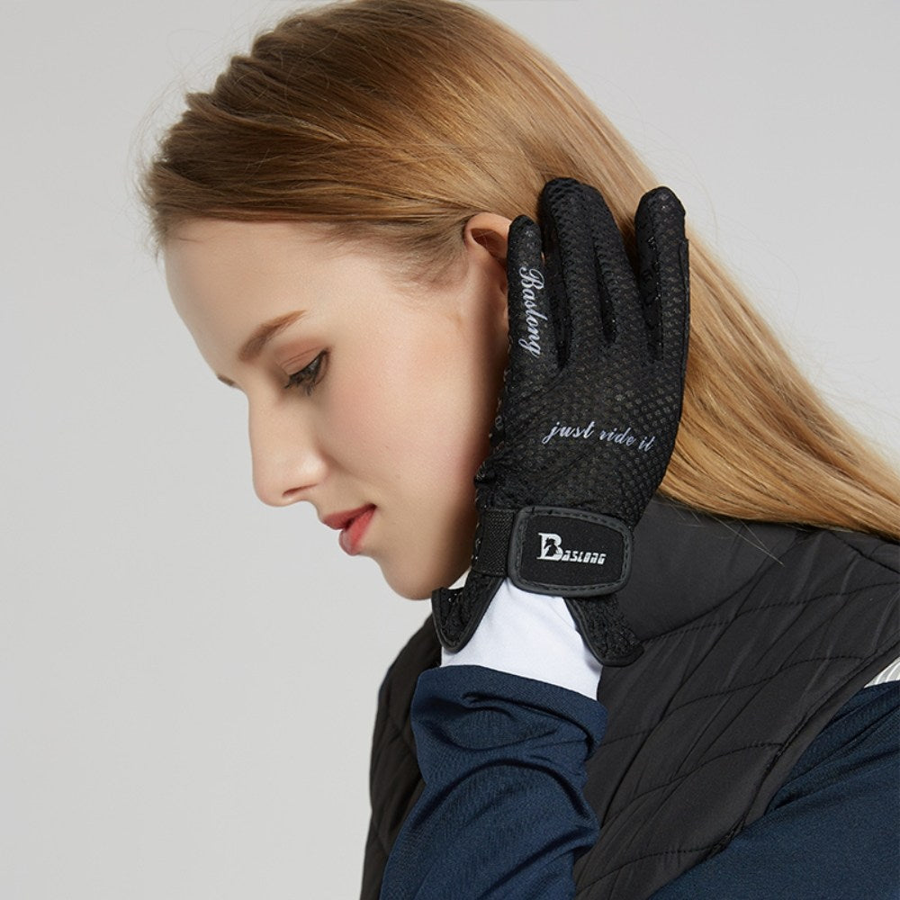 승마장갑 승마용품 미끄럼방지 통기성 화이트 스마트폰 터치 BW2100809