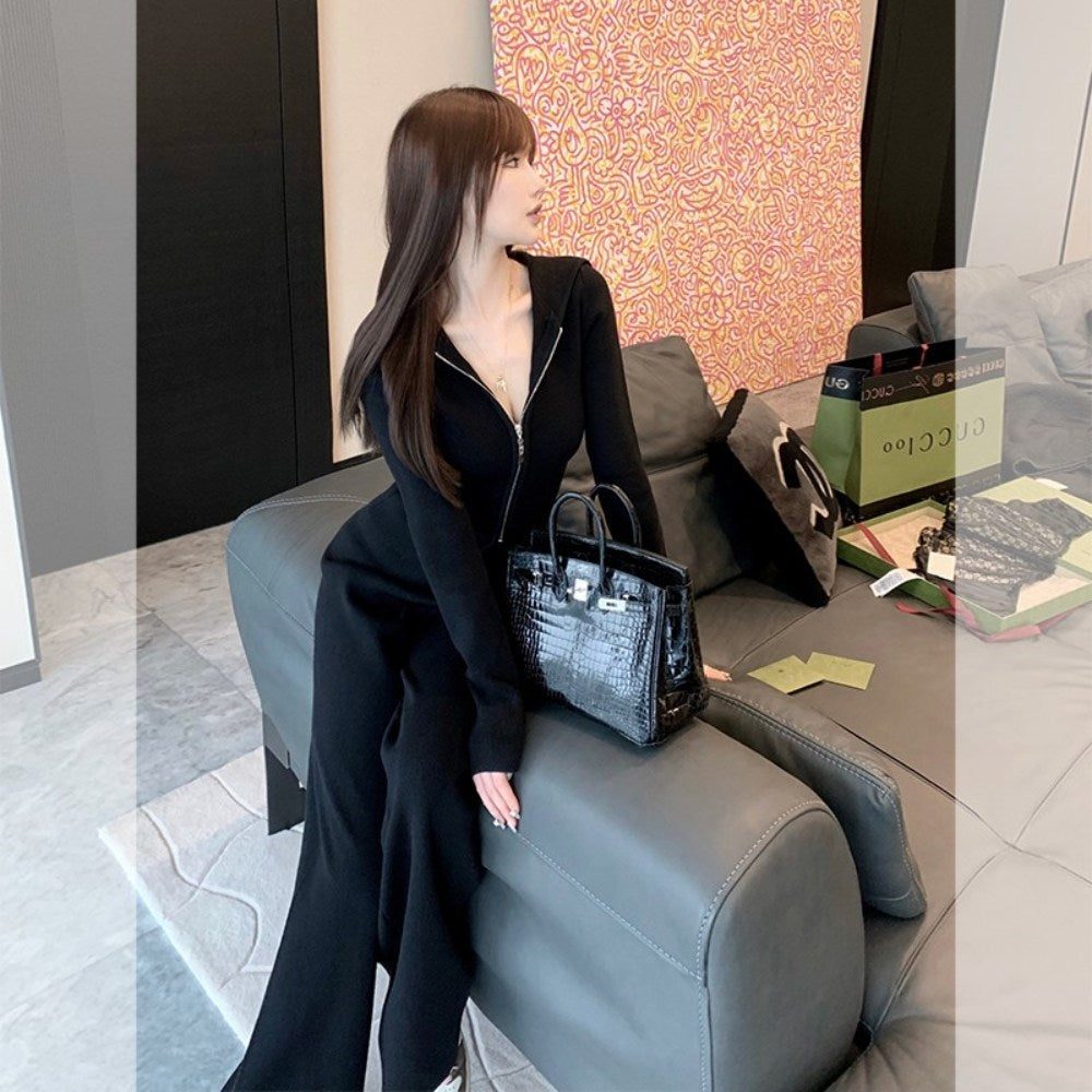 바지 투피스 정장 브이넥 간절기 루즈핏  가을 상하세트 가디건 BQ2091513