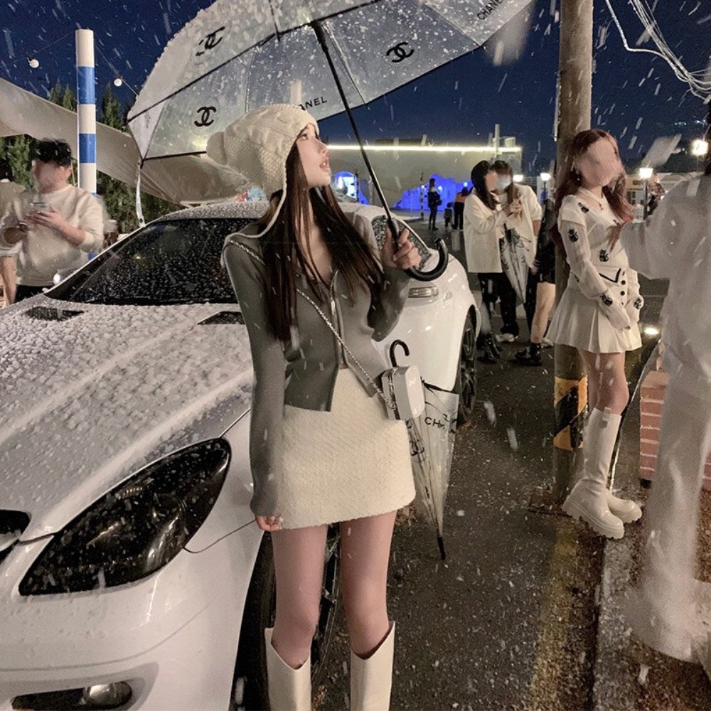 바지 투피스 정장 브이넥 간절기 루즈핏  가을 상하세트 가디건 BQ2091513