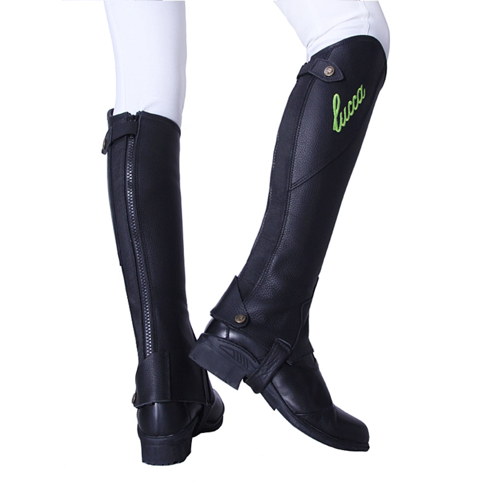 승마챕 남여공용 자수 가죽챕스  BW2100833