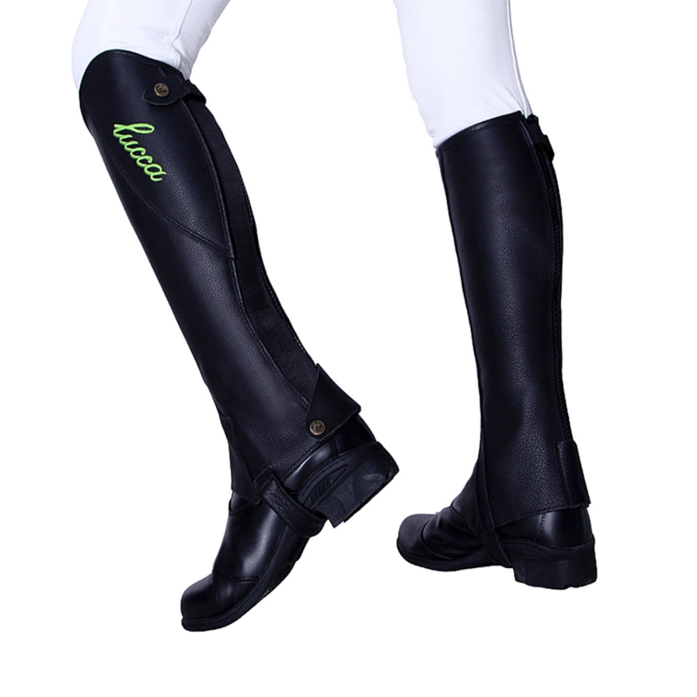 승마챕 남여공용 자수 가죽챕스  BW2100833