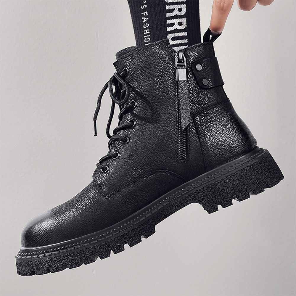 남성 클래식 패션워커 아웃도어 하이탑 카고부츠 방한화 캐주얼  BY2101207