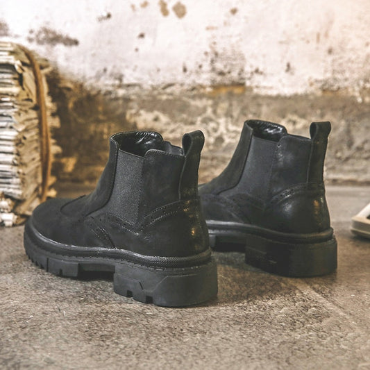 방한화 클래식  아웃도어 카고부츠 라이더 미들탑 오토바이 남성슈즈 BY2101205