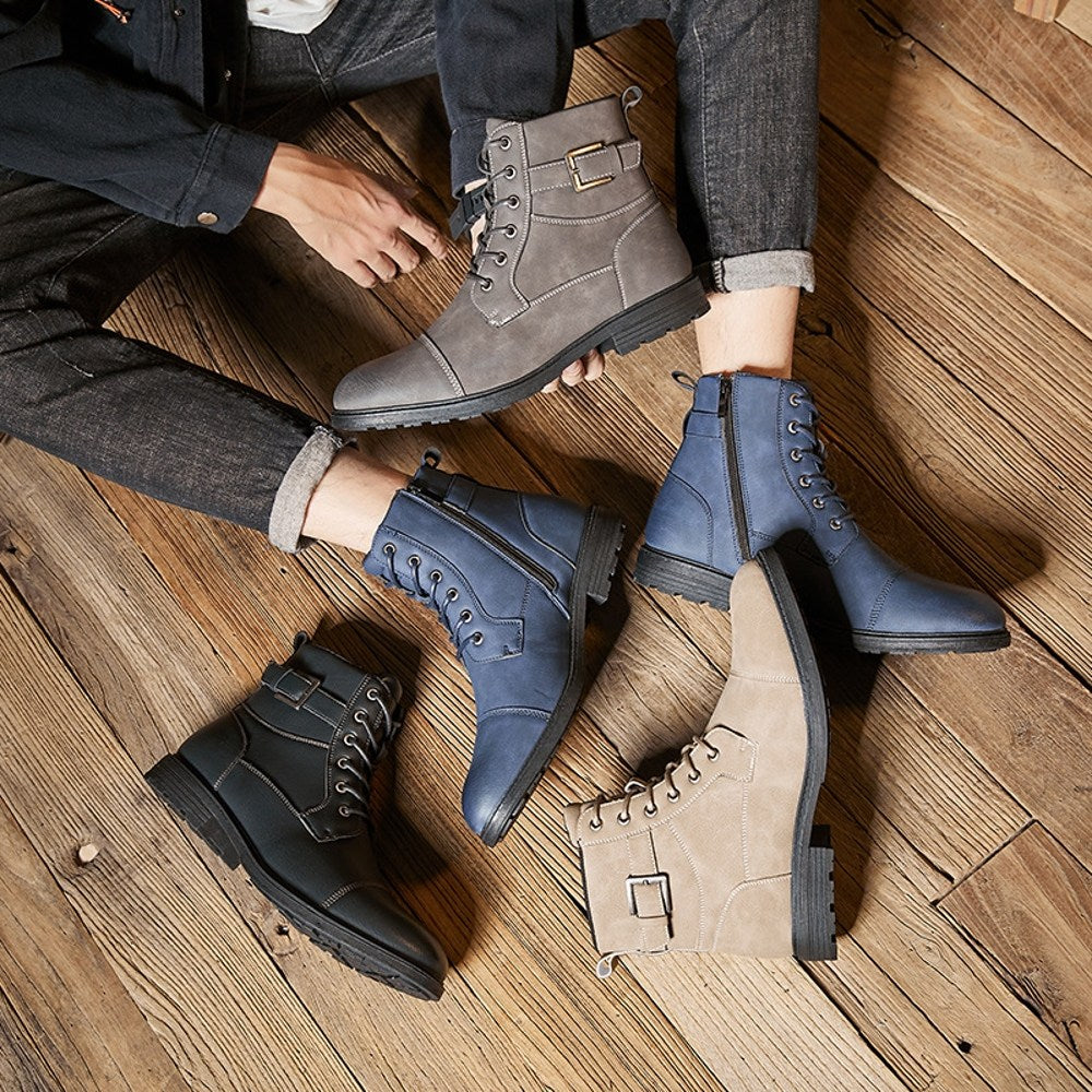 패션워커 카고부츠 미끄럼 방지 방한화 캐주얼 슬립온 아웃도어 하이탑  BY2101210