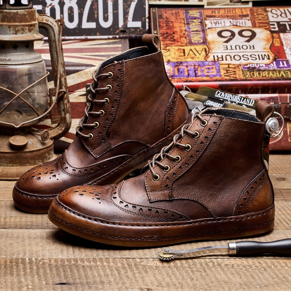 패션워커 클래식 남성 카고부츠 아웃도어 하이탑 슬립온   BY2101203