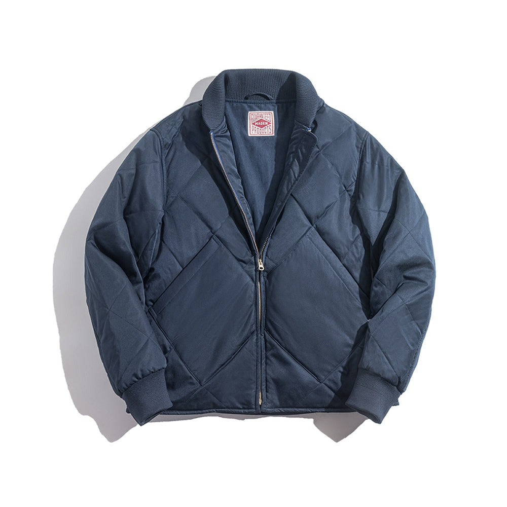 카라자켓 퀼팅 패딩 자켓 방한 복고풍 헤링턴자켓 BQ2090935