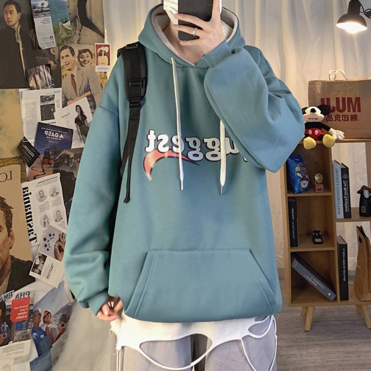 캐주얼 맨투맨 L1102201 오버핏 남자 4색 후드 티셔츠