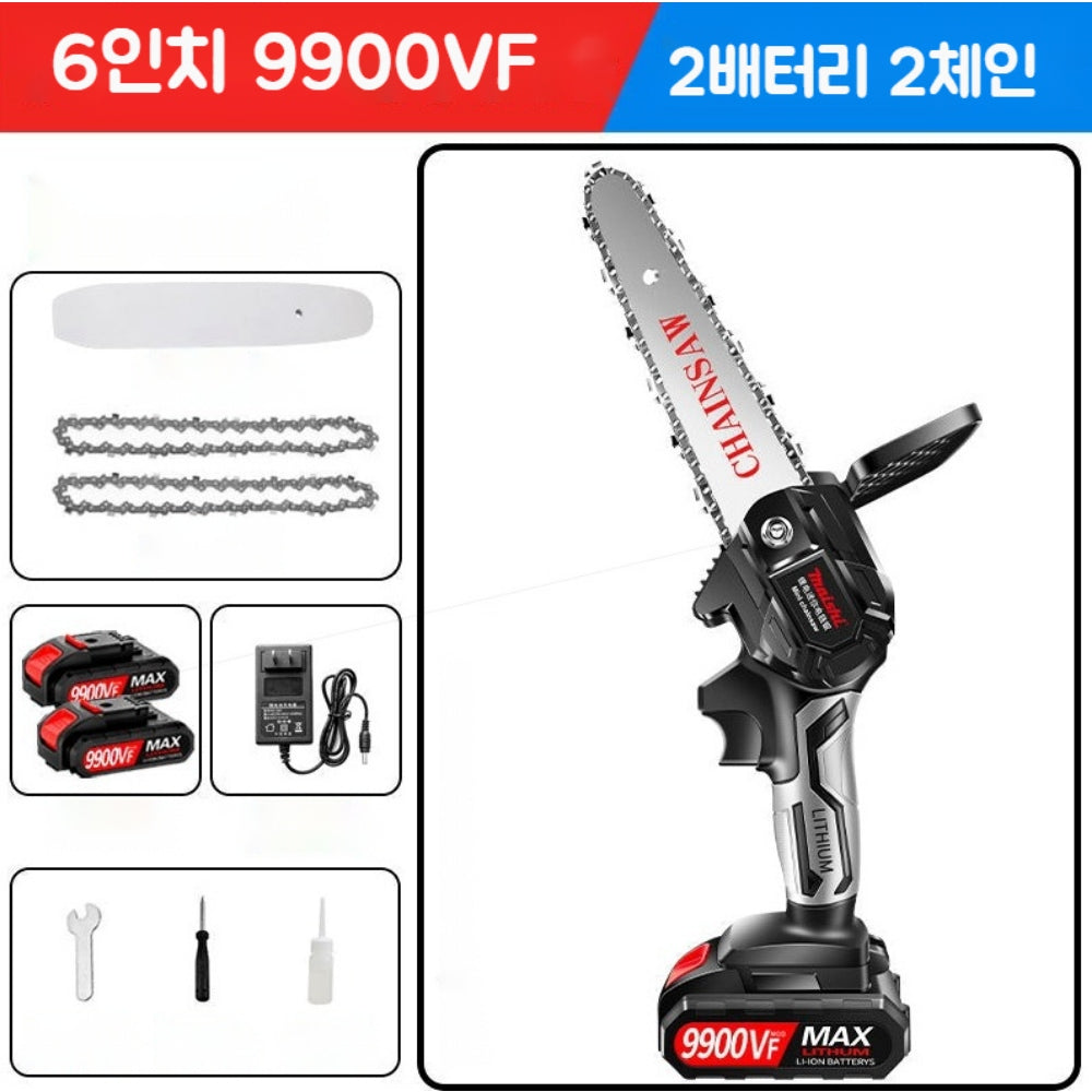 직템 전기체인톱 전기톱 독일공법 충전 리튬전기톱 휴대용 무선 무선 소형톱 벌목톱 WK2101314