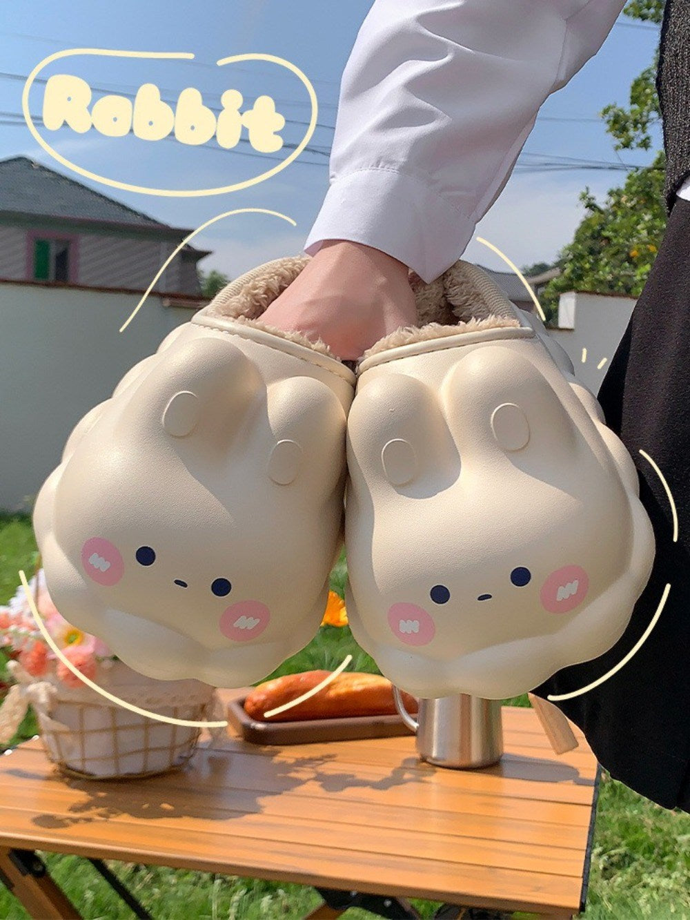 귀여운 따뜻한 털슬리퍼 키높이 겨울 발편한  실내 신발 BY2102606