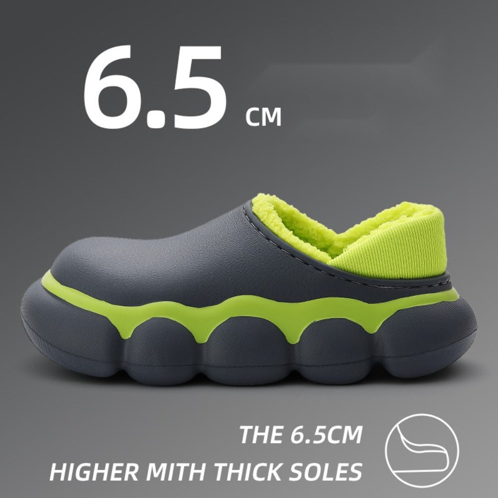 남성 털슬리퍼  외출용 겨울 캠핑신발 폭식한 키높이 방한화  BY2102630