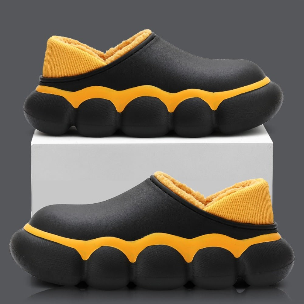 남성 털슬리퍼  외출용 겨울 캠핑신발 폭식한 키높이 방한화  BY2102630