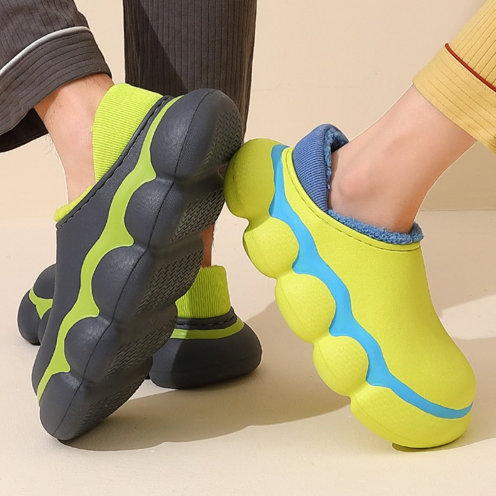 남성 털슬리퍼  외출용 겨울 캠핑신발 폭식한 키높이 방한화  BY2102630