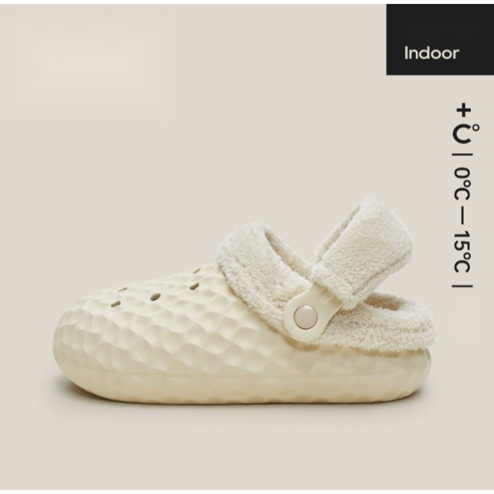 미끄럼 방지 여성 쿠션좋은 발편한 털슬리퍼 키높이 구멍 신발   BY2102614