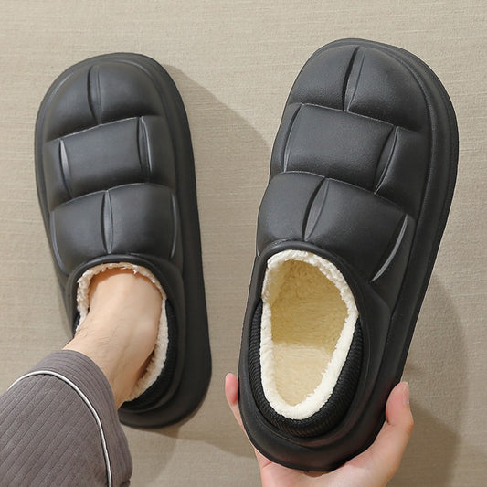 방수 면화 슬리퍼 남성 겨울 미끄럼 방지 실내 동네 신발 BY2102627