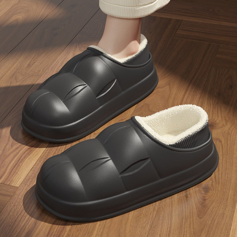 방수 면화 슬리퍼 남성 겨울 미끄럼 방지 실내 동네 신발 BY2102627