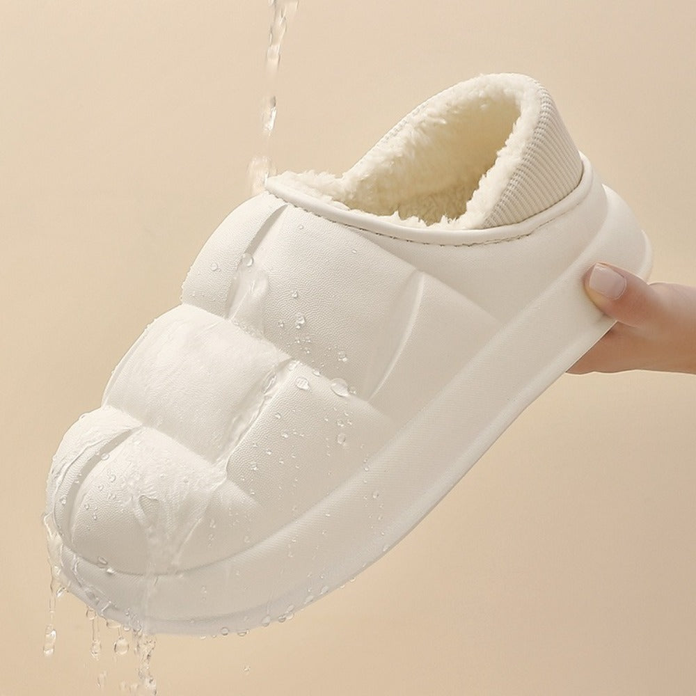 방수 면화 슬리퍼 남성 겨울 미끄럼 방지 실내 동네 신발 BY2102627