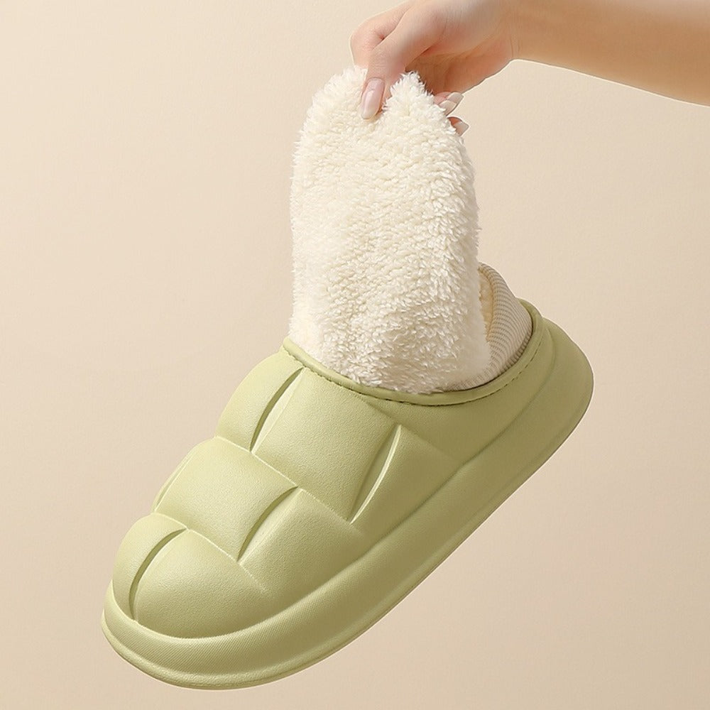 방수 면화 슬리퍼 남성 겨울 미끄럼 방지 실내 동네 신발 BY2102627