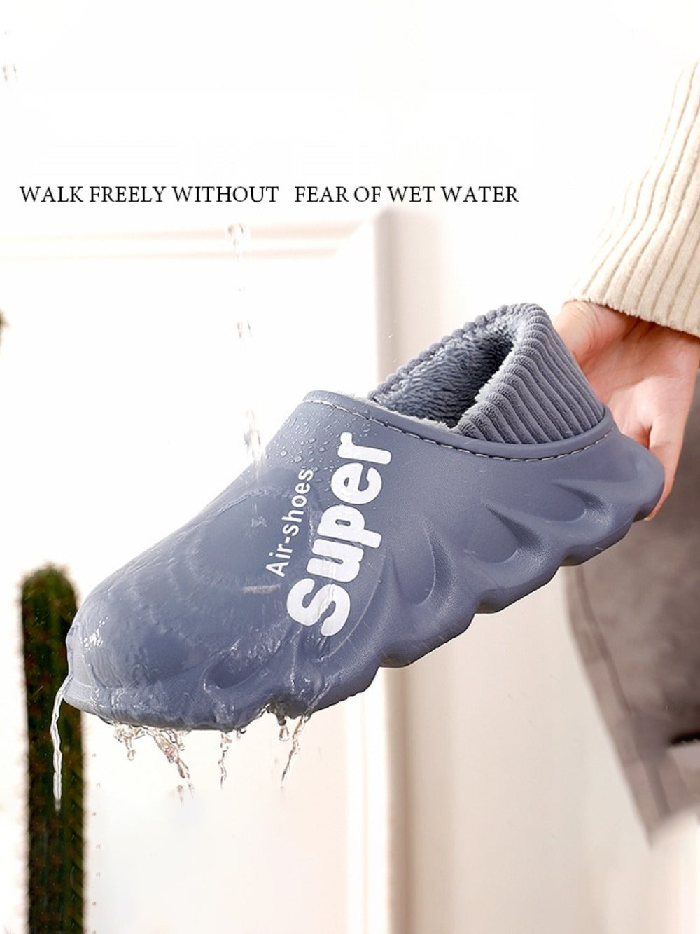 사무실 실내화 남자슬리퍼 방한 털 어그슬리퍼  BY2102623