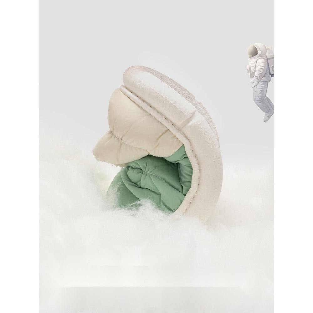 여성 키높이 쿠션좋은 통굽  털슬리퍼 거실 홈 실내화  BY2102618