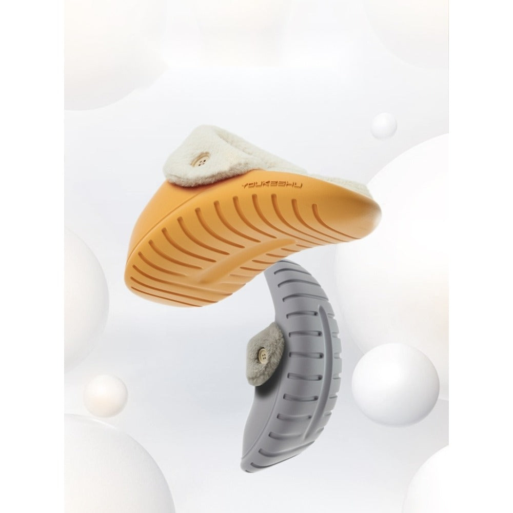 키높이 겨울 쿠션좋은  털 슬리퍼 여성 사무실 탈부착 가능 신발  BY2102602