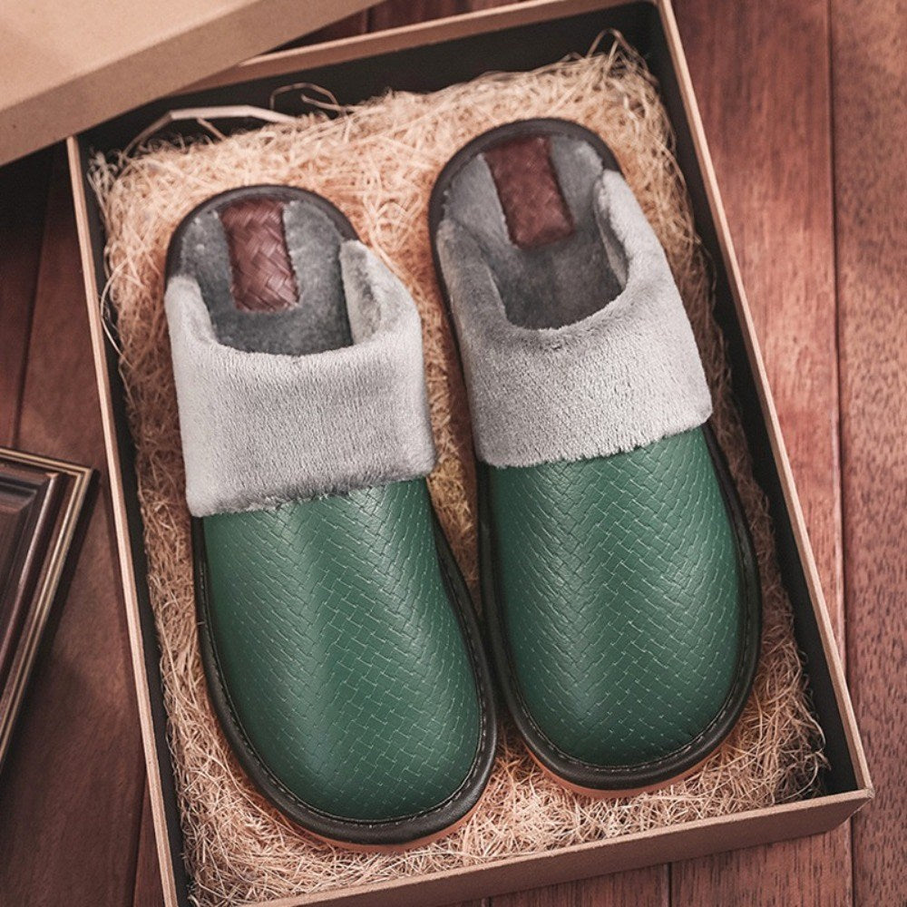 털 슬리퍼 겨울 방한 남자  사무실   편안한 미끄럼 방지 실내화  BY2102626
