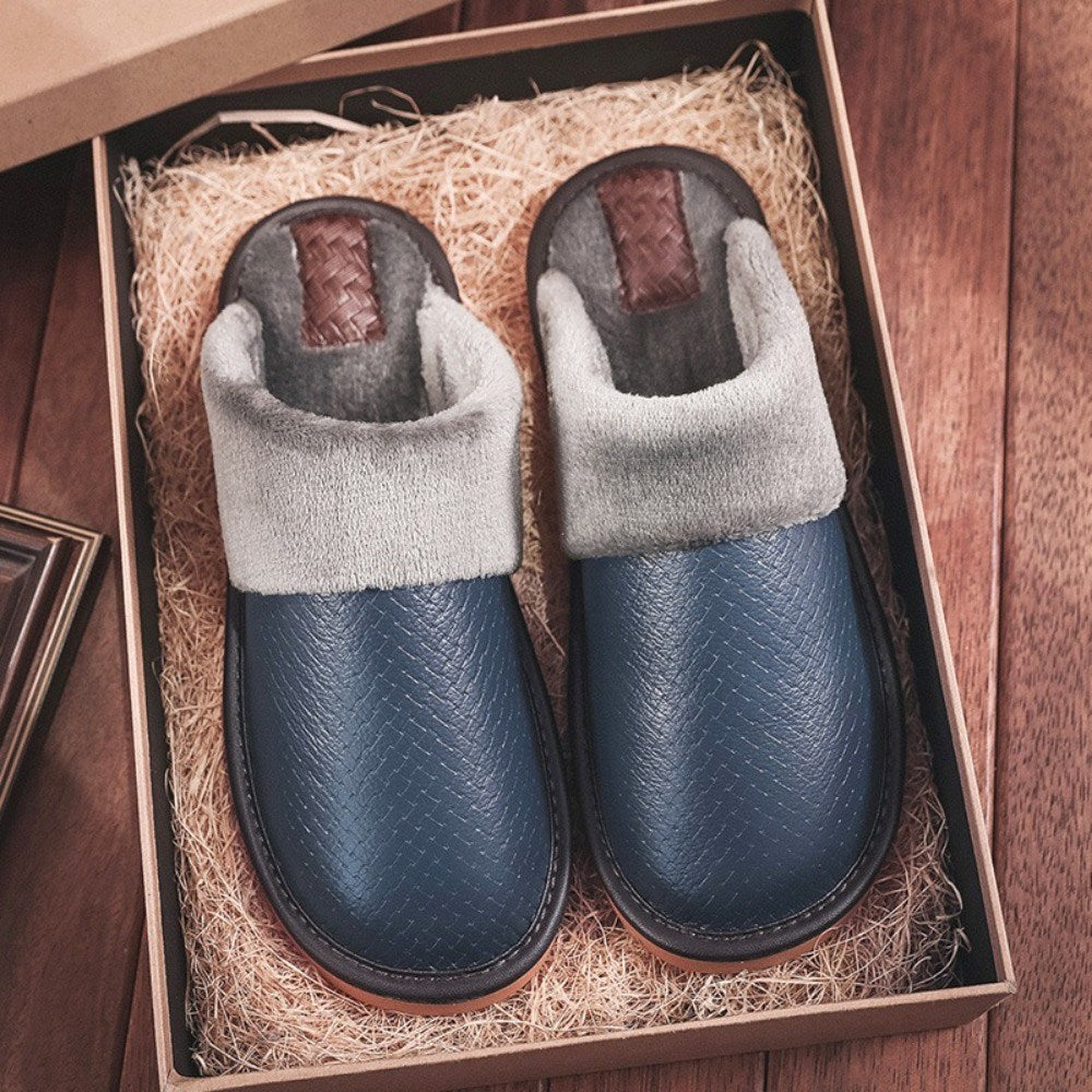 털 슬리퍼 겨울 방한 남자  사무실   편안한 미끄럼 방지 실내화  BY2102626