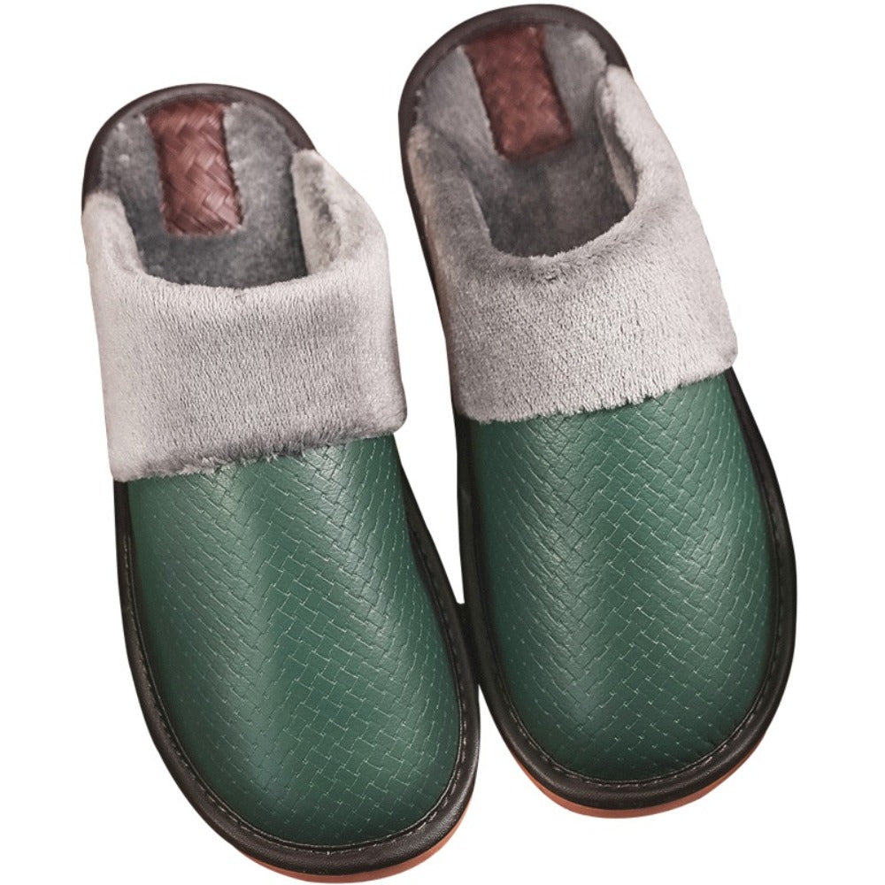 털 슬리퍼 겨울 방한 남자  사무실   편안한 미끄럼 방지 실내화  BY2102626