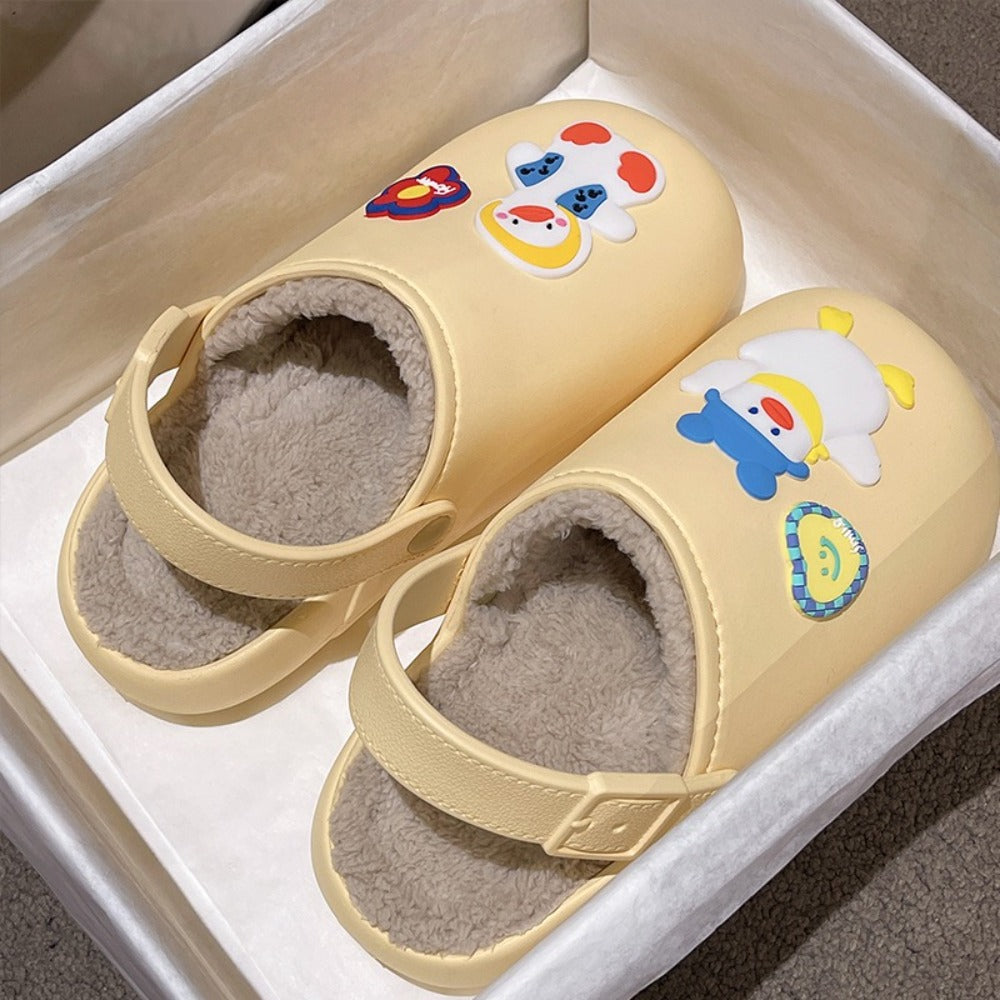 털슬리퍼  쿠션좋은 여성 키높이 겨울 사무실 실내화 미끄럼 방지   BY2102617